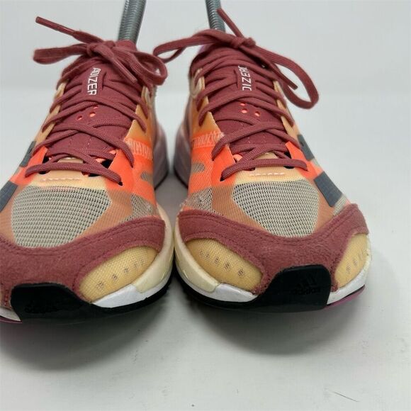 Adidas Adizero Adios 7 Bright Highlighter Orange Women's Running Shoes Size 6 - Picture 7 of 16